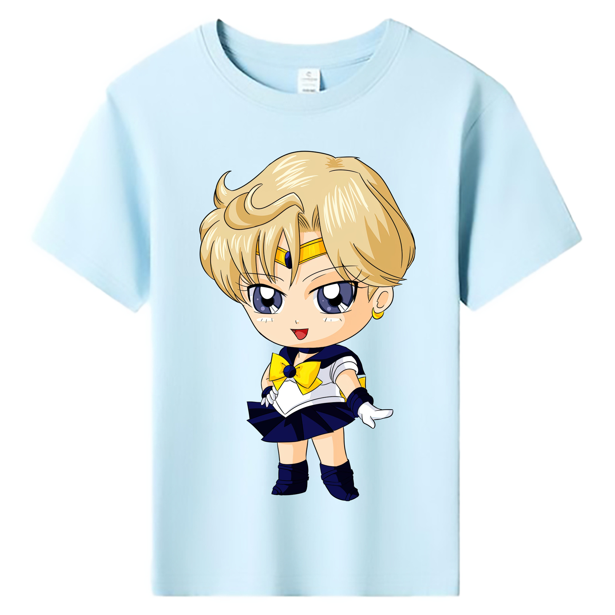 （画像用） 美少女戦士セーラームーン 天王はるか Sailor Moon Tenoh Haruka 綿100％キッズTシャツ（フロントプリント）